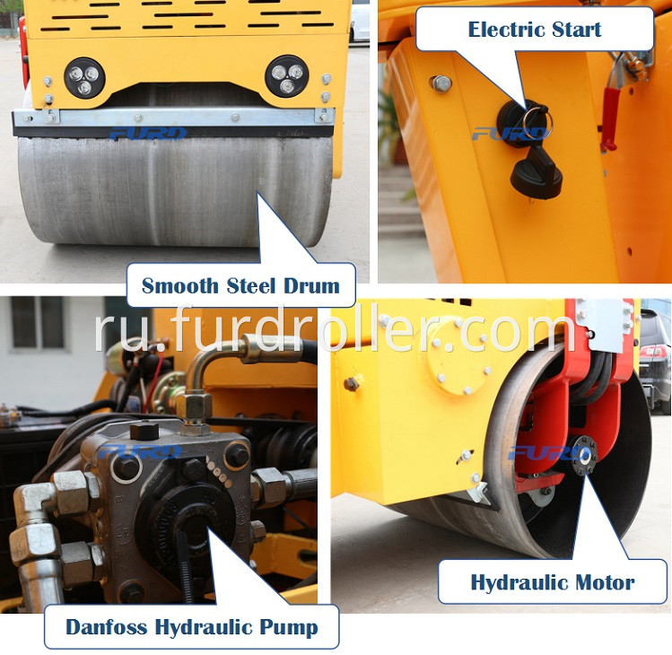 Double Drums Soil Compactor Roller